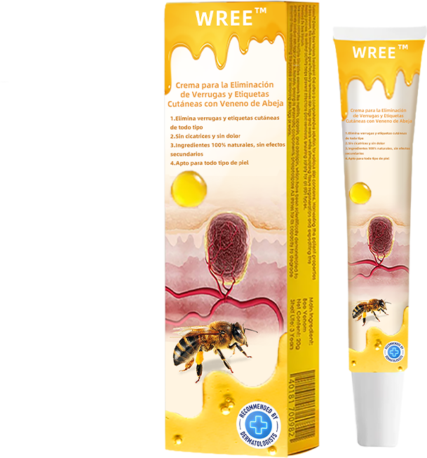 💎WREE™ Crema para la eliminación de verrugas y etiquetas con veneno de abeja (👨‍⚕Apta para todo tipo de piel)🐝 (🔥Último día de promoción 60% de descuento)