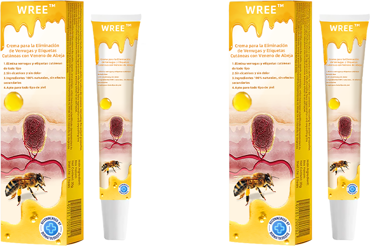 💎WREE™ Crema para la eliminación de verrugas y etiquetas con veneno de abeja (👨‍⚕Apta para todo tipo de piel)🐝 (🔥Último día de promoción 60% de descuento)