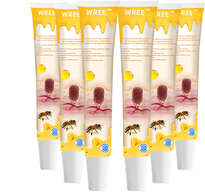 WREE™ Crema para la eliminación de verrugas y etiquetas con veneno de abeja (👨‍⚕Apta para todo tipo de piel)🐝 (🔥Último día de promoción 60% de descuento)🌷